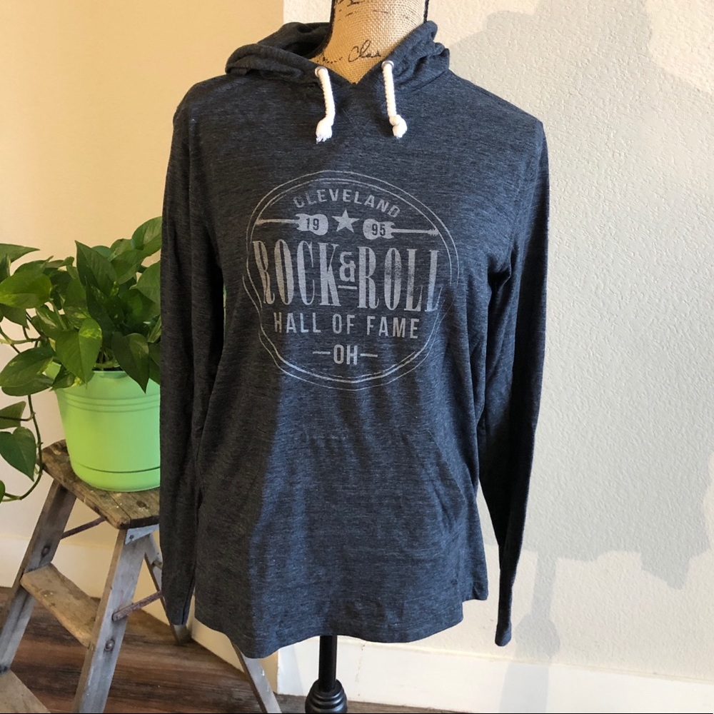 Rock & Roll Hall of Fame Unisex Medium Gray Hoodie